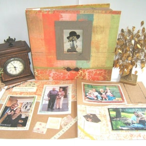 Grandma Birthday Gift - Mother’s Day Gift - Family Photo Album - Grandma Gift Idea - Premade Scrapbook - Sewing Gift Idea