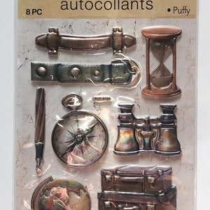Autocollants de valise - Fournitures de scrapbooking - Embellissements de globe - Fournitures de fabrication de cartes - Embellissements de scrapbooking du patrimoine