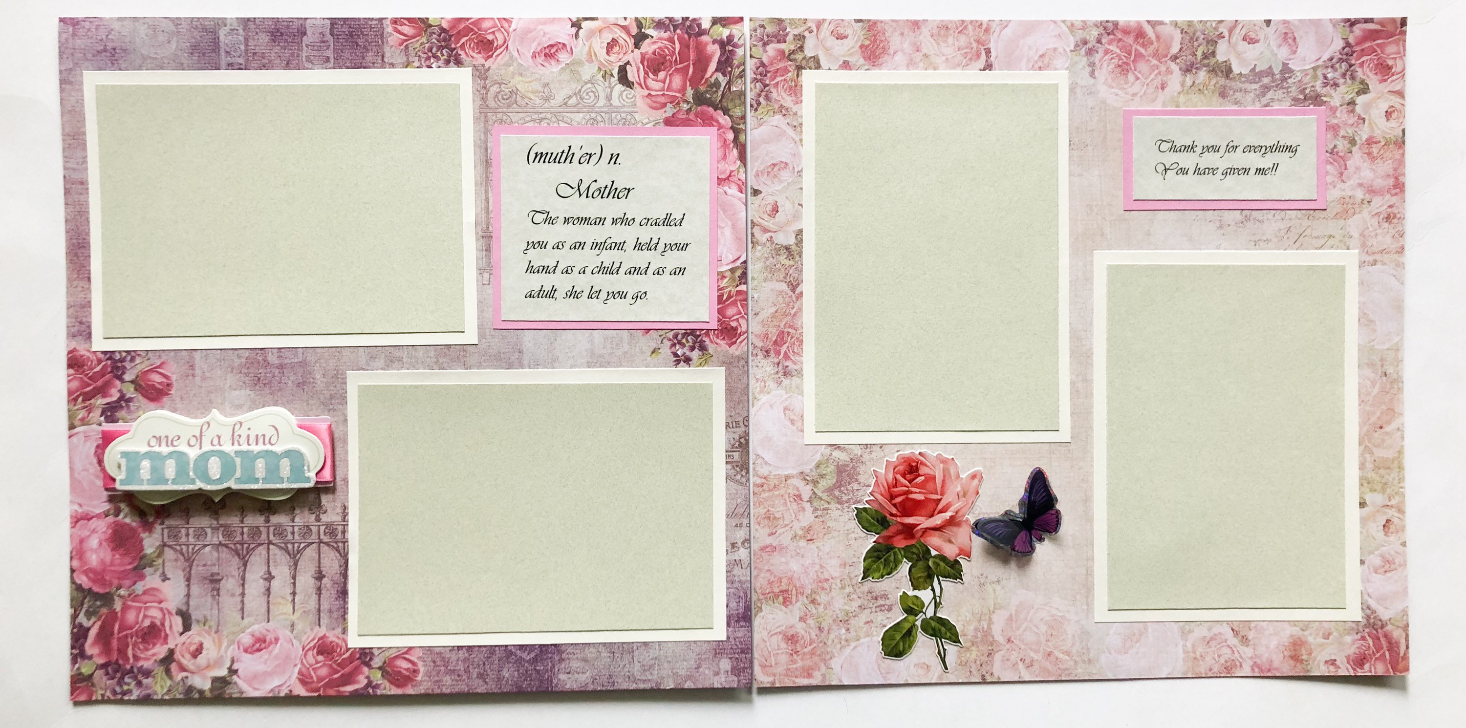 Mom Birthday Gift Family Scrapbook Album Mother's Day Etsy