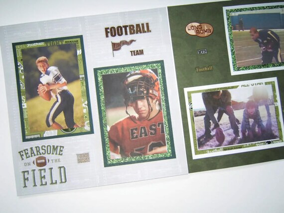 football scrapbook pages premade football layouts 12 by 12 premade football pages football scrapbook layouts sports pages football sports layouts com