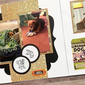 Premade Dog Pages - Dog Scrapbook Pages - Puppy Scrapbook Pages - Premade Puppy Pages - Dog Scrapbooking -  Puppy Scrapbooking - Pet Pages