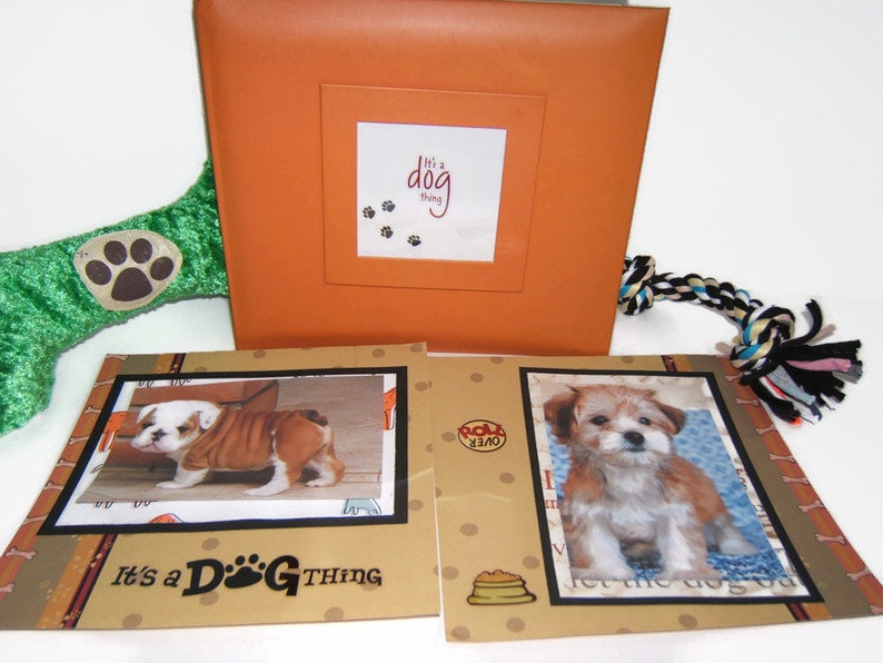 Dog Scrapbook Album Pet Photo Album Dog Lover Gift Idea Etsy