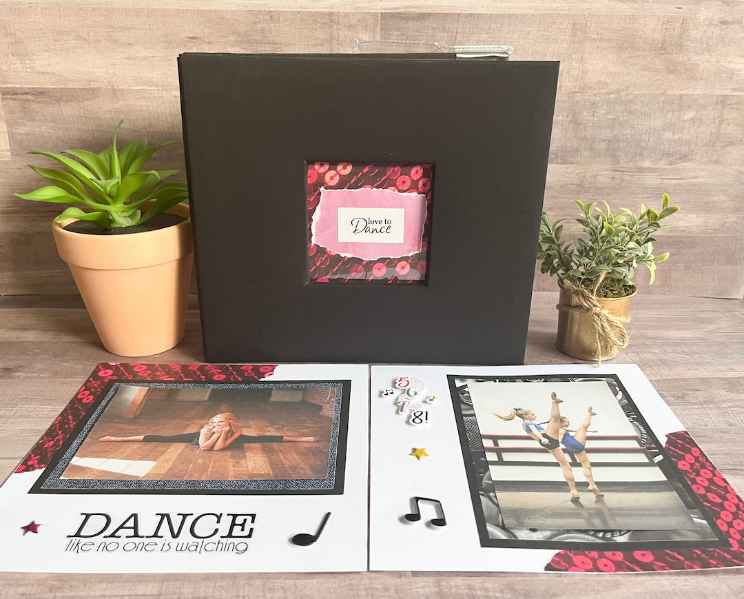 Dance Photo Album Premade Dance Scrapbook Album Dancer Etsy