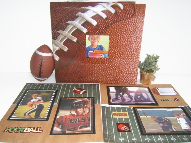 Football Scrapbook Album Football Photo Album 12 by 12 | Etsy