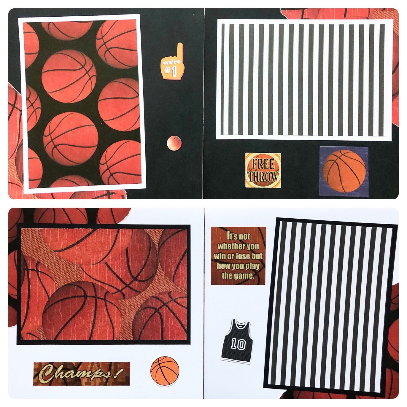 Basketball Photo Album Basketball Coach Gift Basketball Etsy