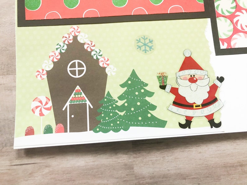 Premade Christmas Scrapbook Layouts Premade Christmas Pages Etsy