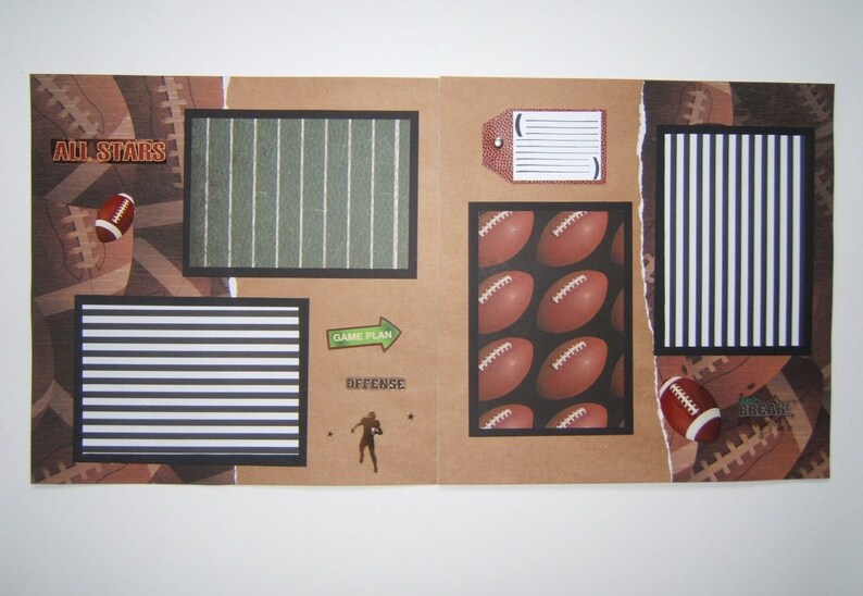 Football Scrapbook Album Football Photo Album 12 by 12 | Etsy