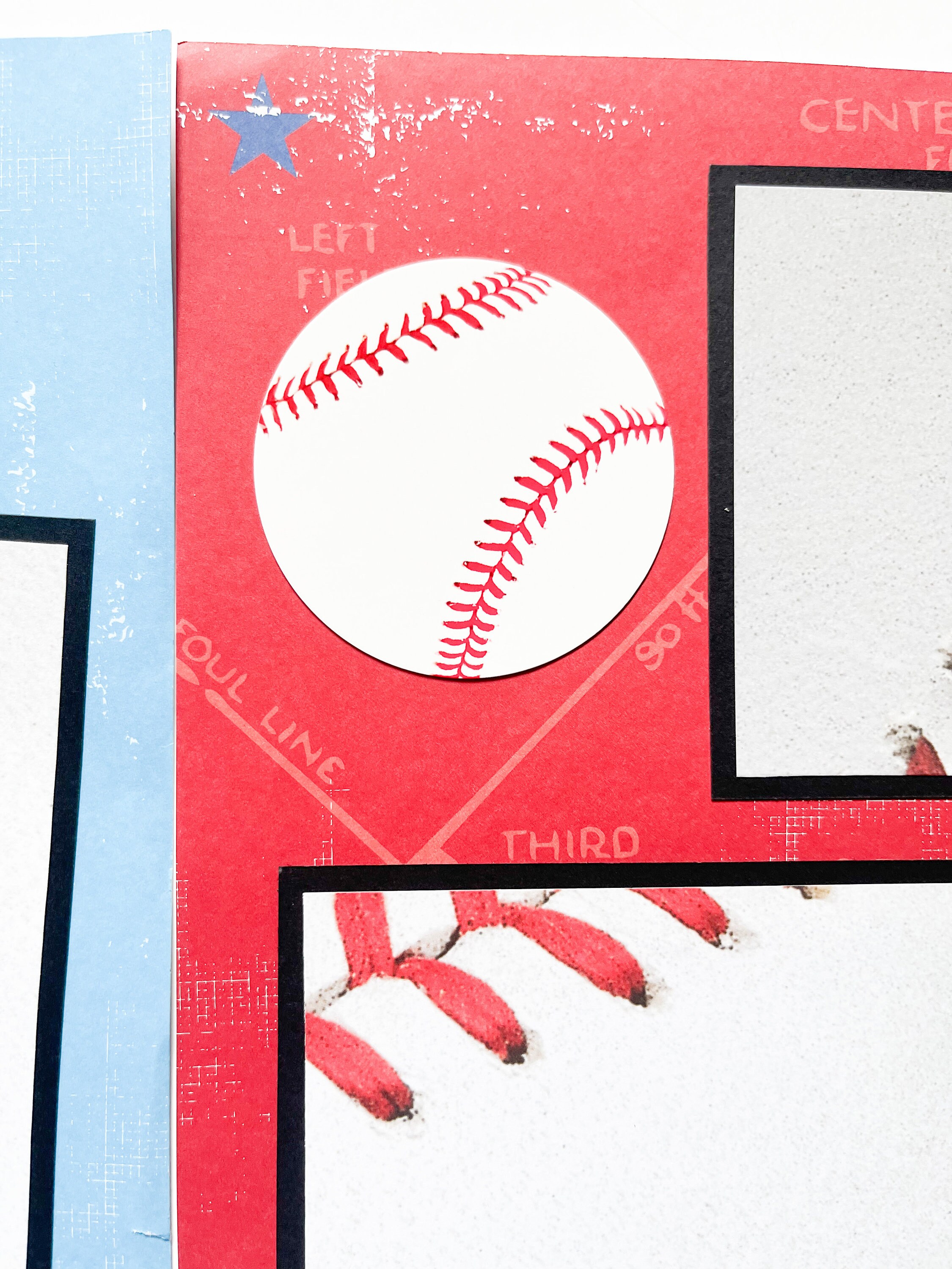 Baseball Scrapbook Pages - Premade Baseball Layouts - 12 by 12 Premade ...