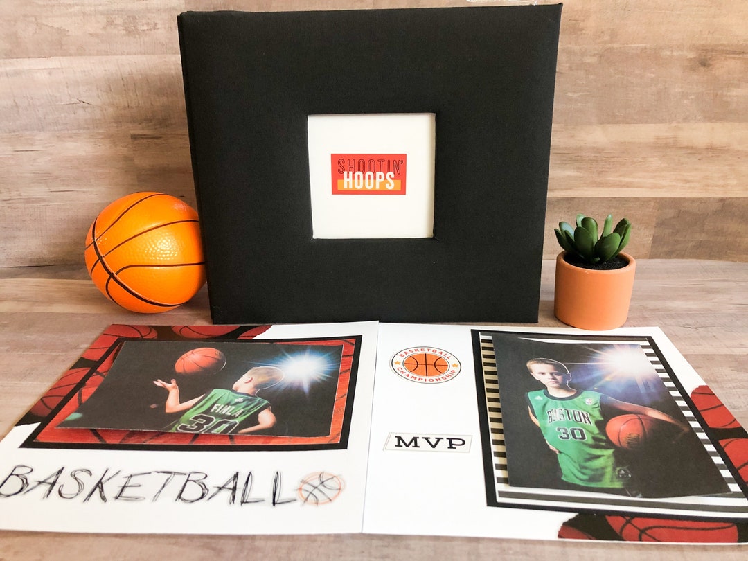 Basketball Photo Album Basketball Coach Gift Basketball Scrapbook Album