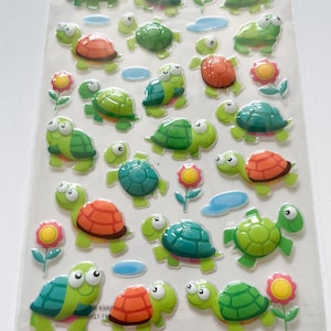 Embellissements tortue - Stickers tortue - Fournitures de scrapbooking - Fournitures pour carterie tortue - Embellissements de scrapbooking