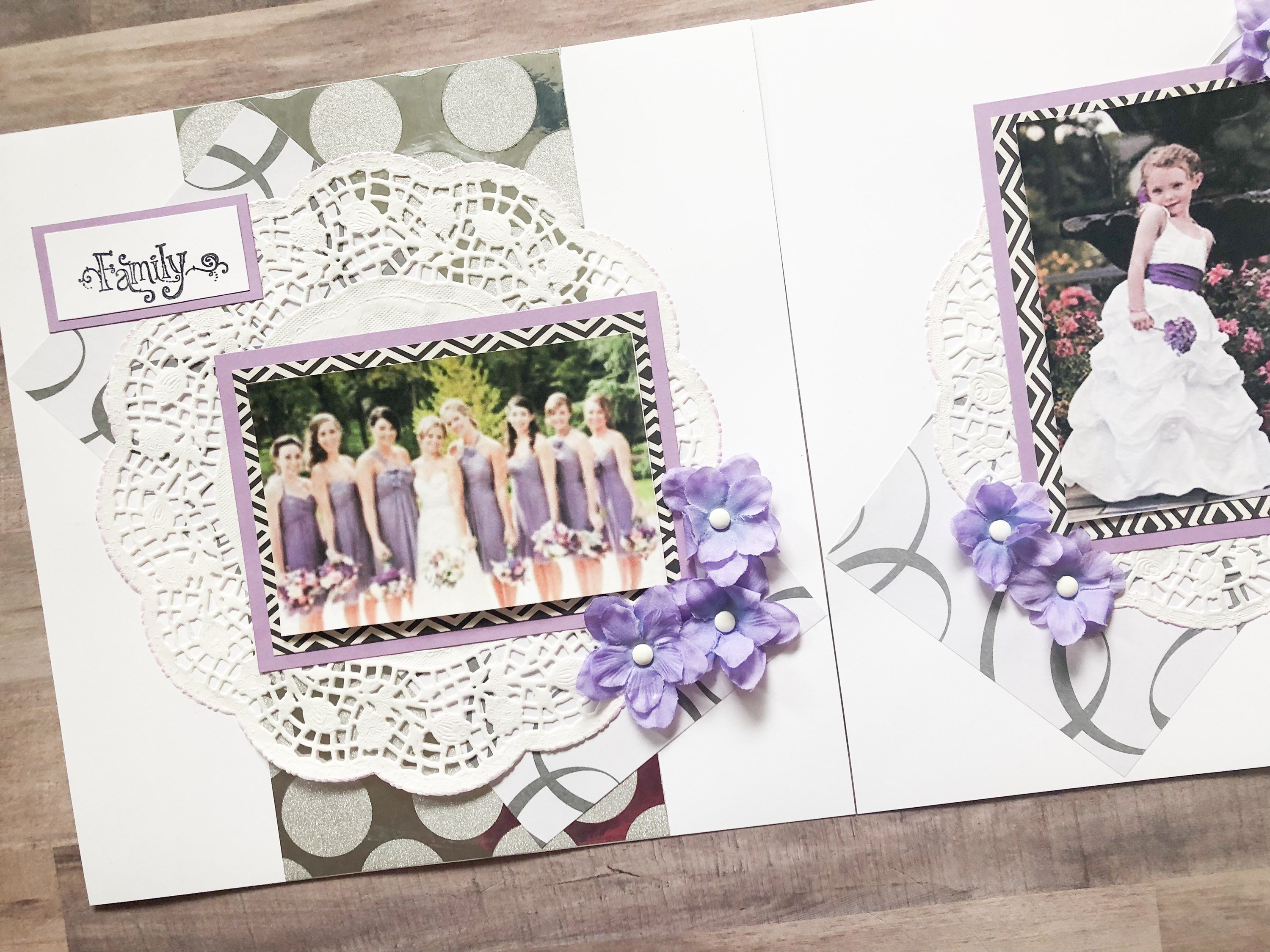 Wedding layout from my wedding scrapbook!  Wedding scrapbook pages,  Wedding scrapbooking layouts, Bride scrapbook