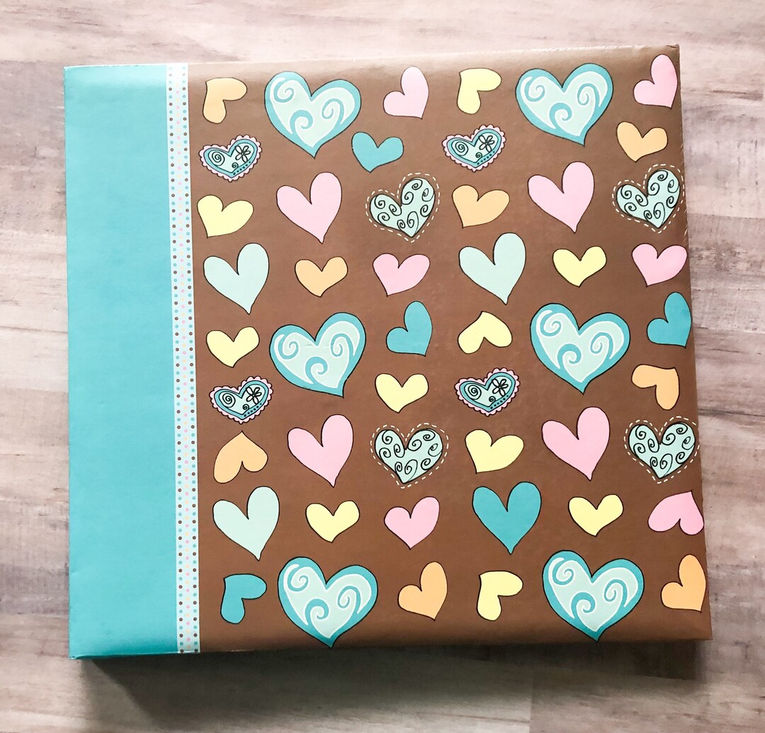 Heart Scrapbook Album Girl Photo Album Heart Photo Etsy