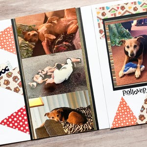 Dog Pages - Premade Dog Scrapbook Pages - Puppy Scrapbook Pages - Premade Puppy Pages - Dog Scrapbooking -  Puppy Scrapbooking - Pet Pages