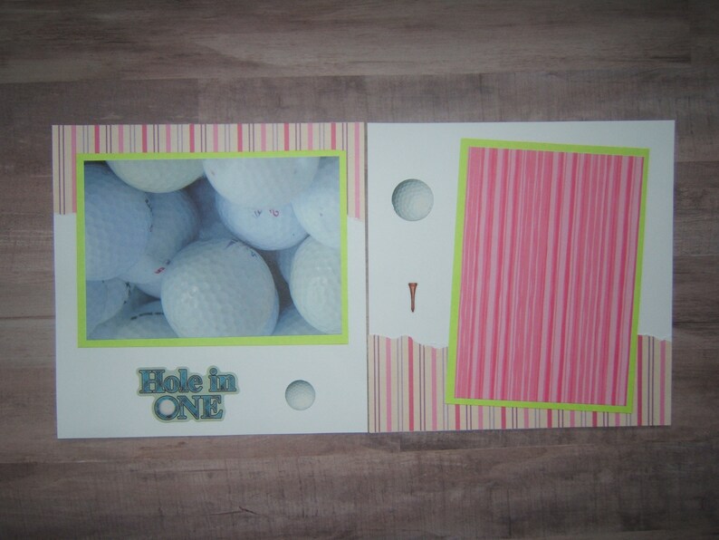 Premade Golf Scrapbook Album Golf Photo Album Golfer Gift Etsy