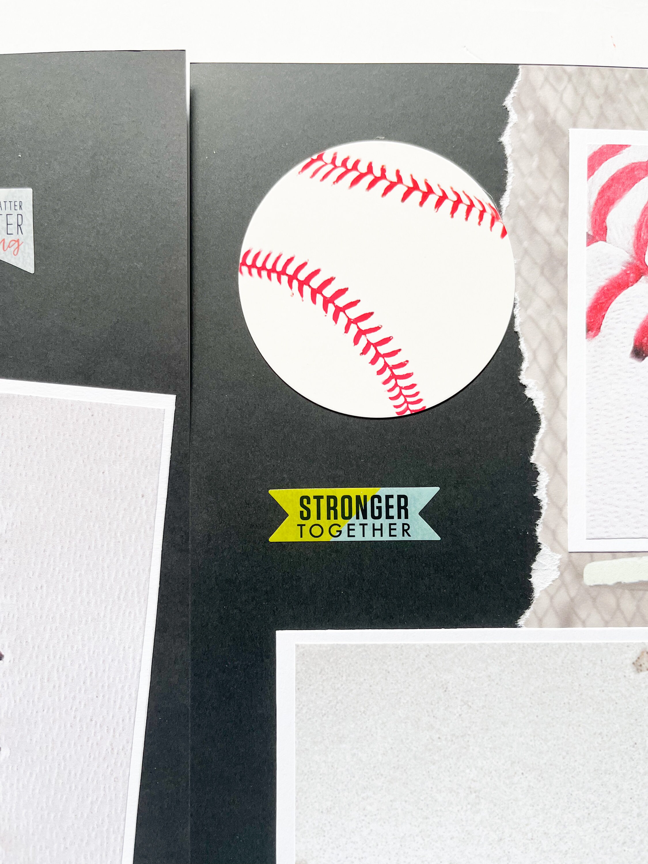 12 by 12 Premade Baseball Pages- Baseball Scrapbook Layout - Premade ...