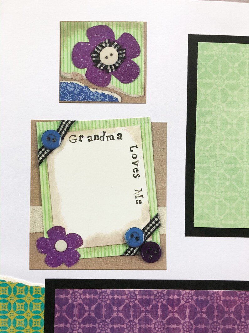 Grandma Scrapbook Pages Grandkid Pages Premade Grandma Etsy Australia