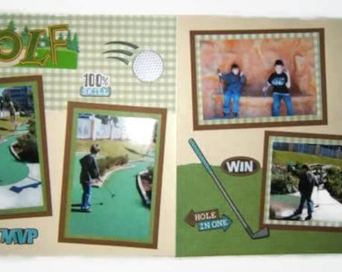 Golf Scrapbook Layout Golf Scrapbook Pages Dad Scrapbook Pages Father's