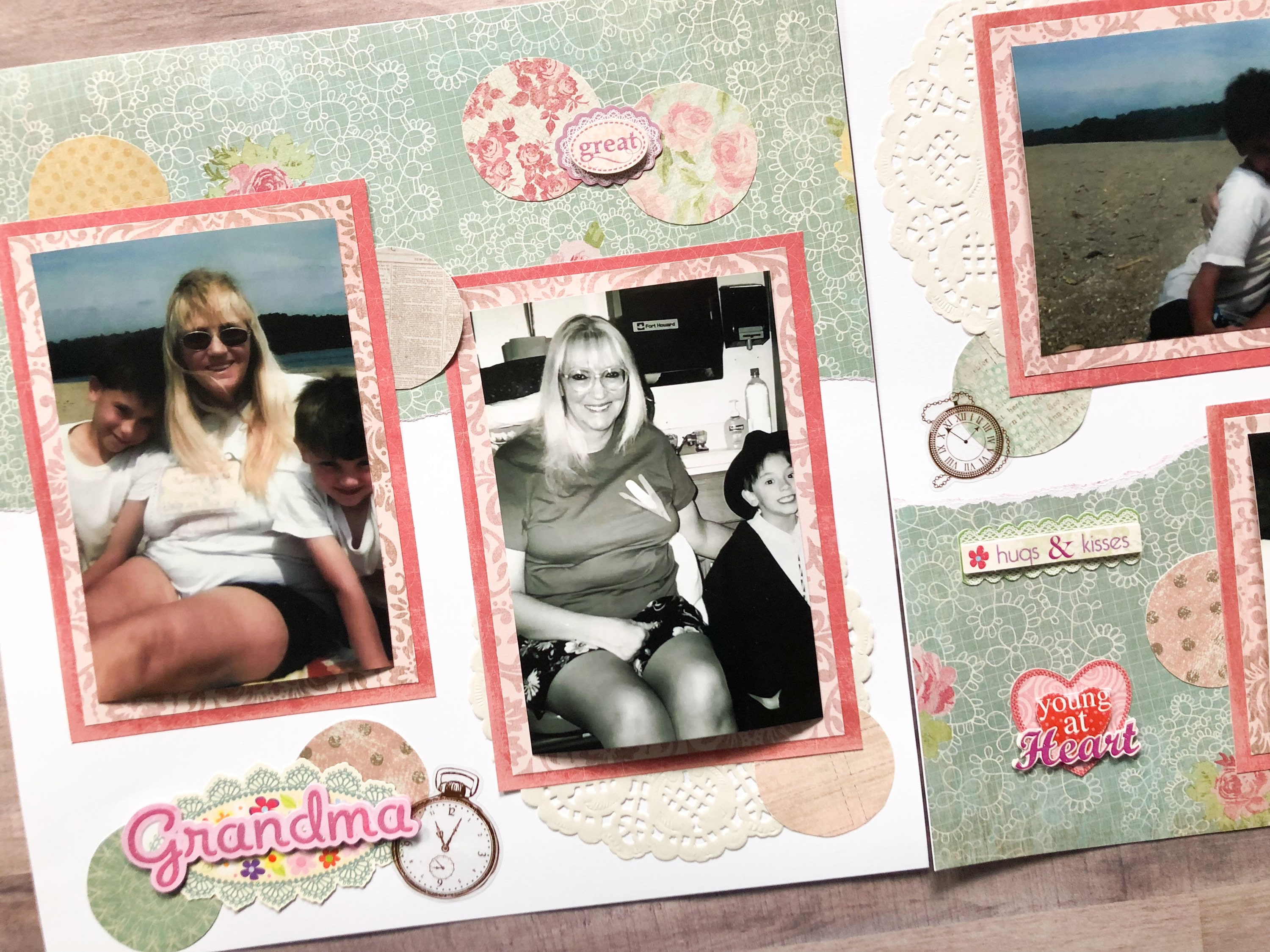 Grandma Scrapbook Pages Grandma Scrapbook Layouts Premade Grandparent