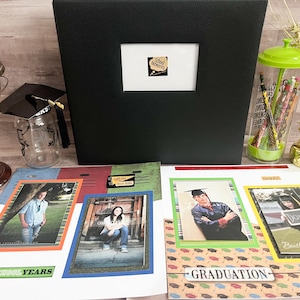 Álbum de recortes de la escuela secundaria: álbum de fotos de la escuela secundaria prefabricado: álbum de recortes de regreso a la escuela