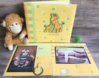 Baby Scrapbook Album - Baby Girl Scrapbook Album - Baby Boy Scrapbook Album - Baby Photo album -Premade Baby Scrapbook - Baby Shower Gift