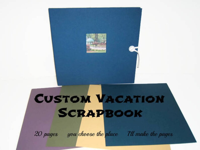 Vacation Photo Album - Vacation Scrapbook Album - Custom Made Sc Vacation Photo Album - Vacation Scrapbook Album - Custom Made Sc