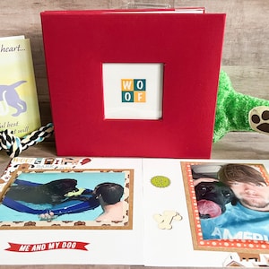 Dog Scrapbook - Premade Dog Scrapbook Album - Dog Album - Dog Photo Album - Dog Scrapbook Album - Dog Photo Book - Dog Memory Album