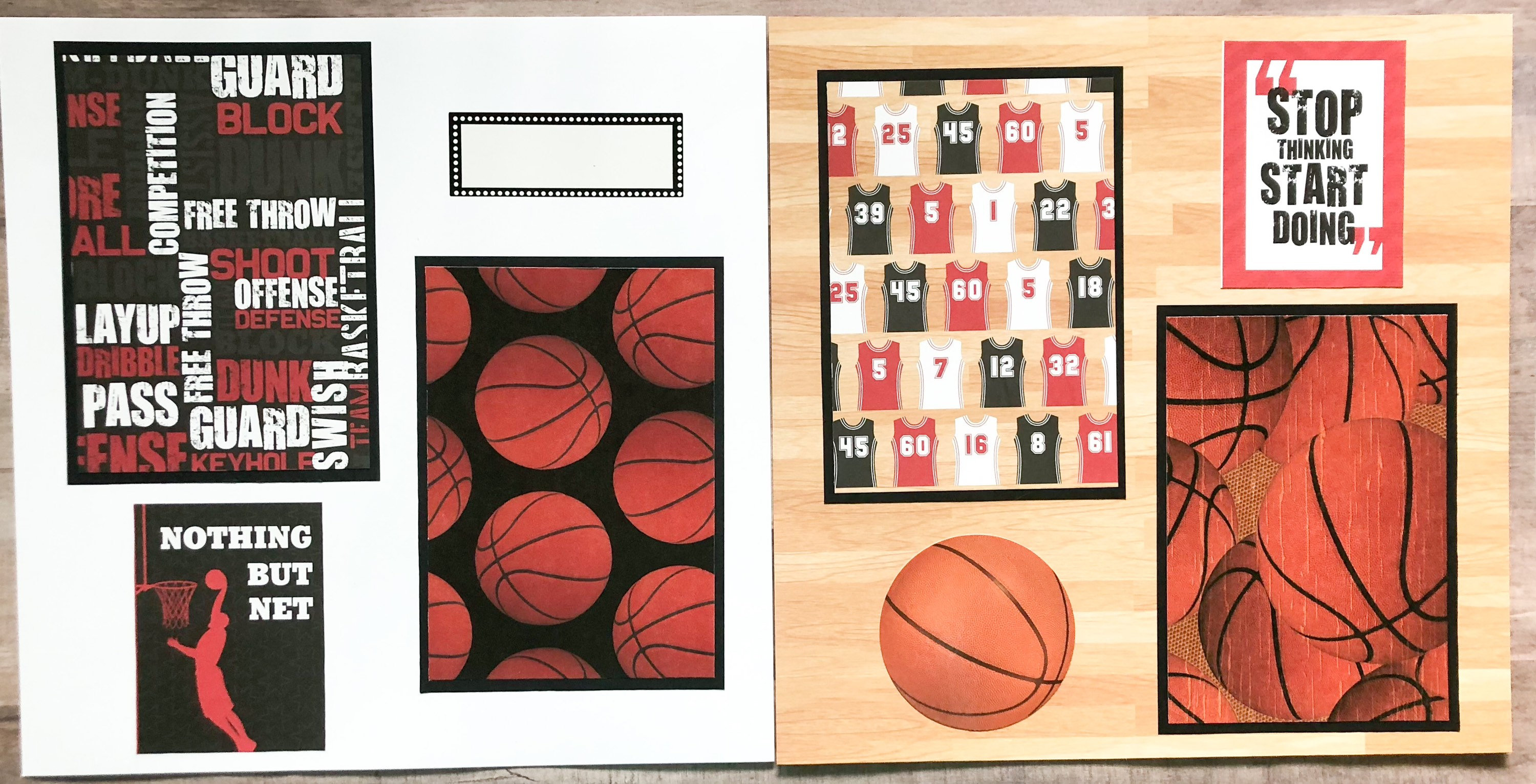 Basketball Scrapbook Album Basketball Photo Album Coach Etsy