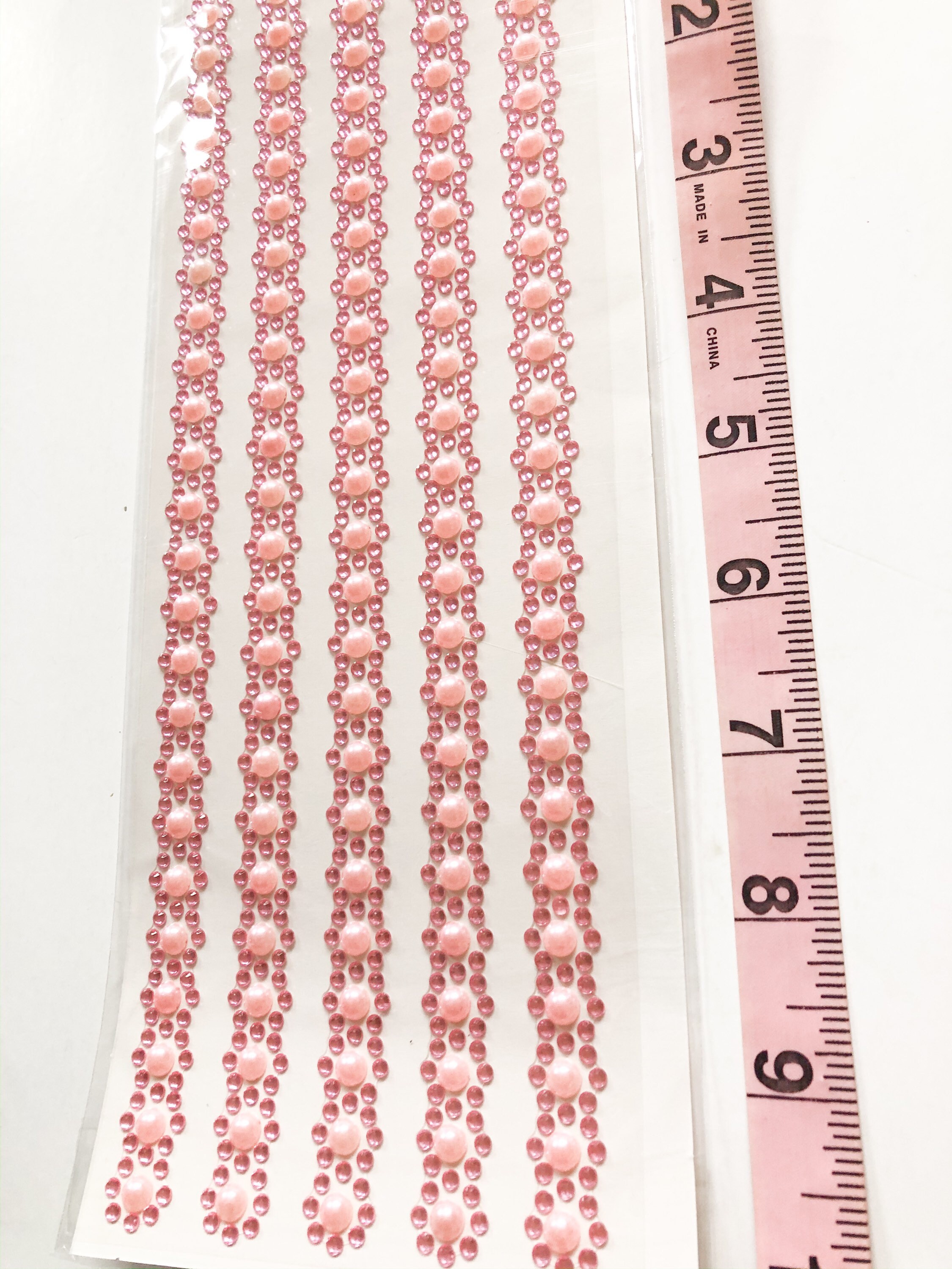 Jewel Border Stickers Pink Jewel Stickers Jewel - Etsy