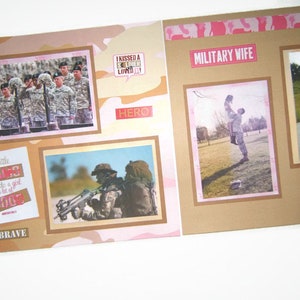 Military Wife 8x8 Scrapbook Album 