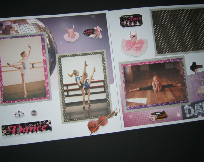 Dance Scrapbook Pages Dance Pages Dance Layout Dance Etsy