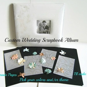 Custom Made Wedding Scrapbook Album - Wedding Scrapbook Album - Wedding Album - Custom Scrapbook - Custom Scrapbook Album - Custom Wedding