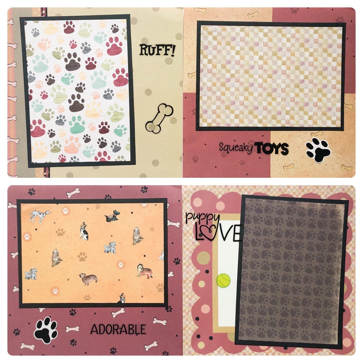 Premade Dog Scrapbook Album Pet Photo Album Dog Lover Gift Etsy UK