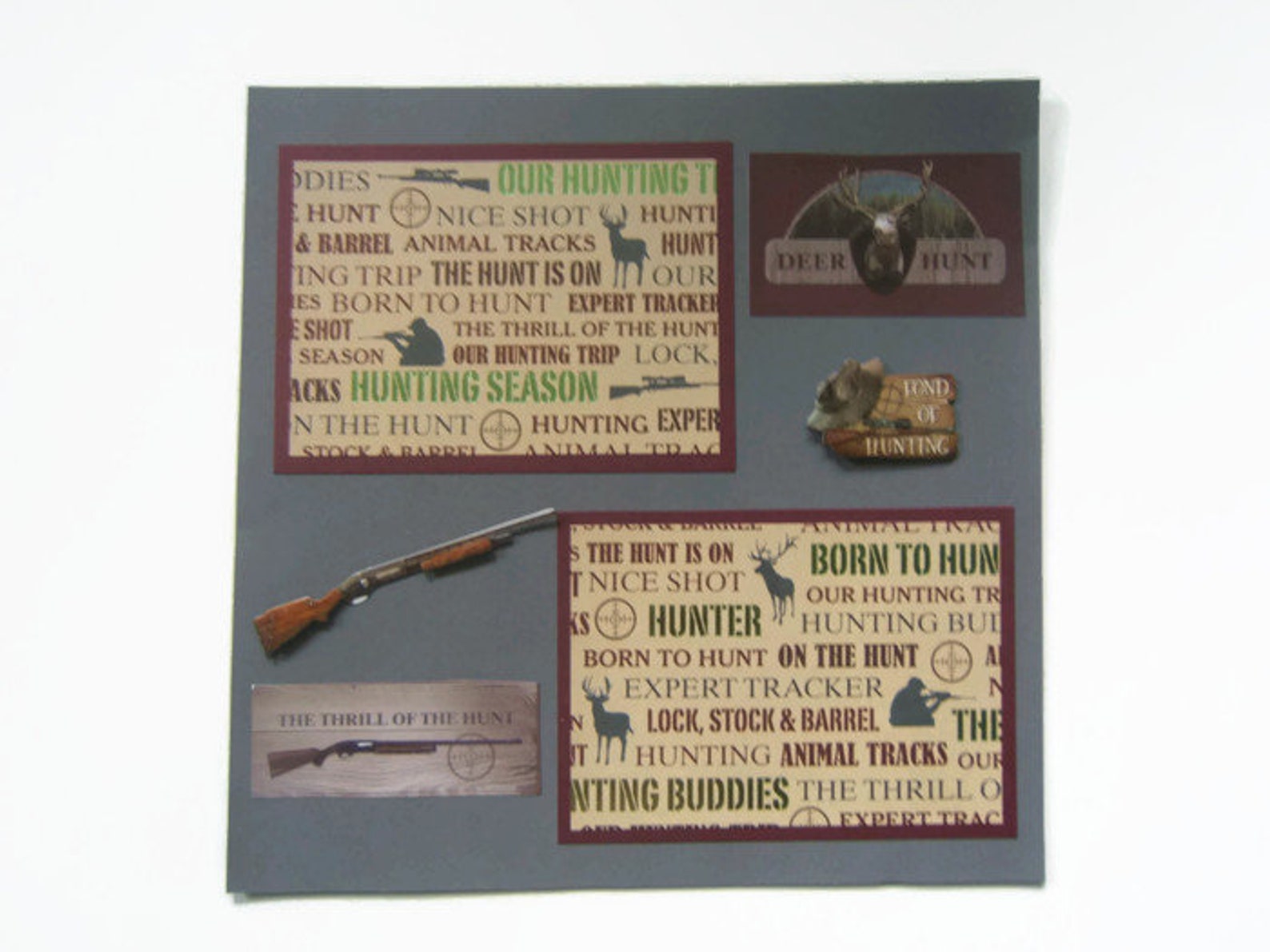 Hunting Scrapbook Pages Hunting Layouts Premade Hunting Etsy