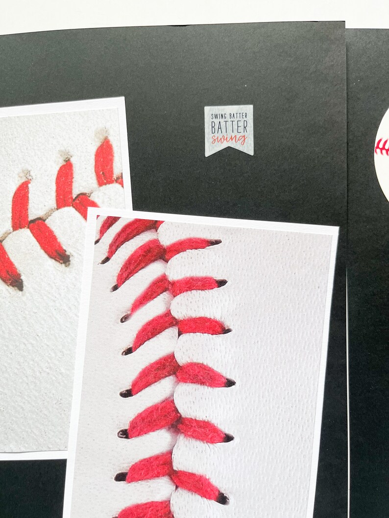 12 by 12 Premade Baseball Pages- Baseball Scrapbook Layout - Premade ...