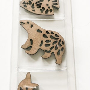 Fisch Chipboard Akzent - Scrapbooking Zubehör - Bär Verzierungen - Kartenherstellung Zubehör - Scrapbooking Verzierungen - Delfin Chipboard