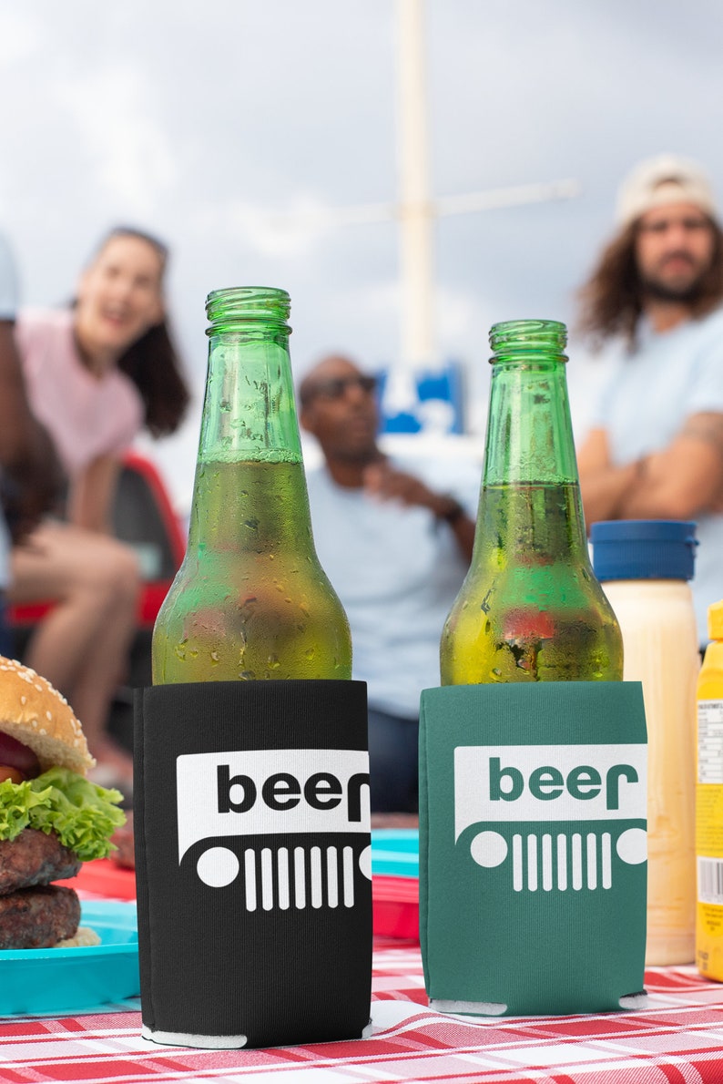 Beer Jeep Can Holder Jeep Cozie Jeep Can Cooler Jeep Etsy