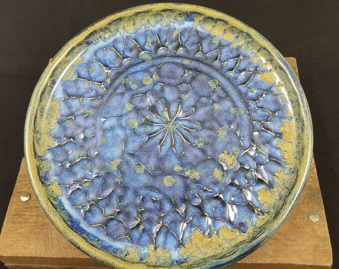 Blue Ceramic Platter,pottery Platter,pottery Tray,blue Pottery Platter