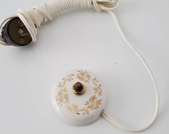 Vintage Decorative Push Button Extension Cord Etsy