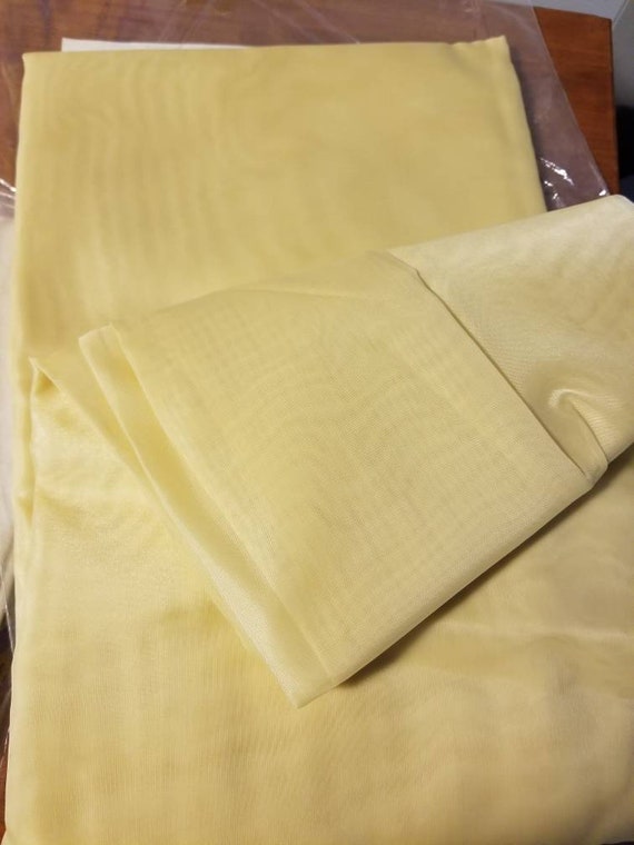 Vintage Mid Century Sheer Drapes Sears Etsy