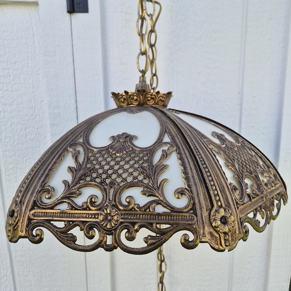Vintage Art Nouveau Style Hanging Light