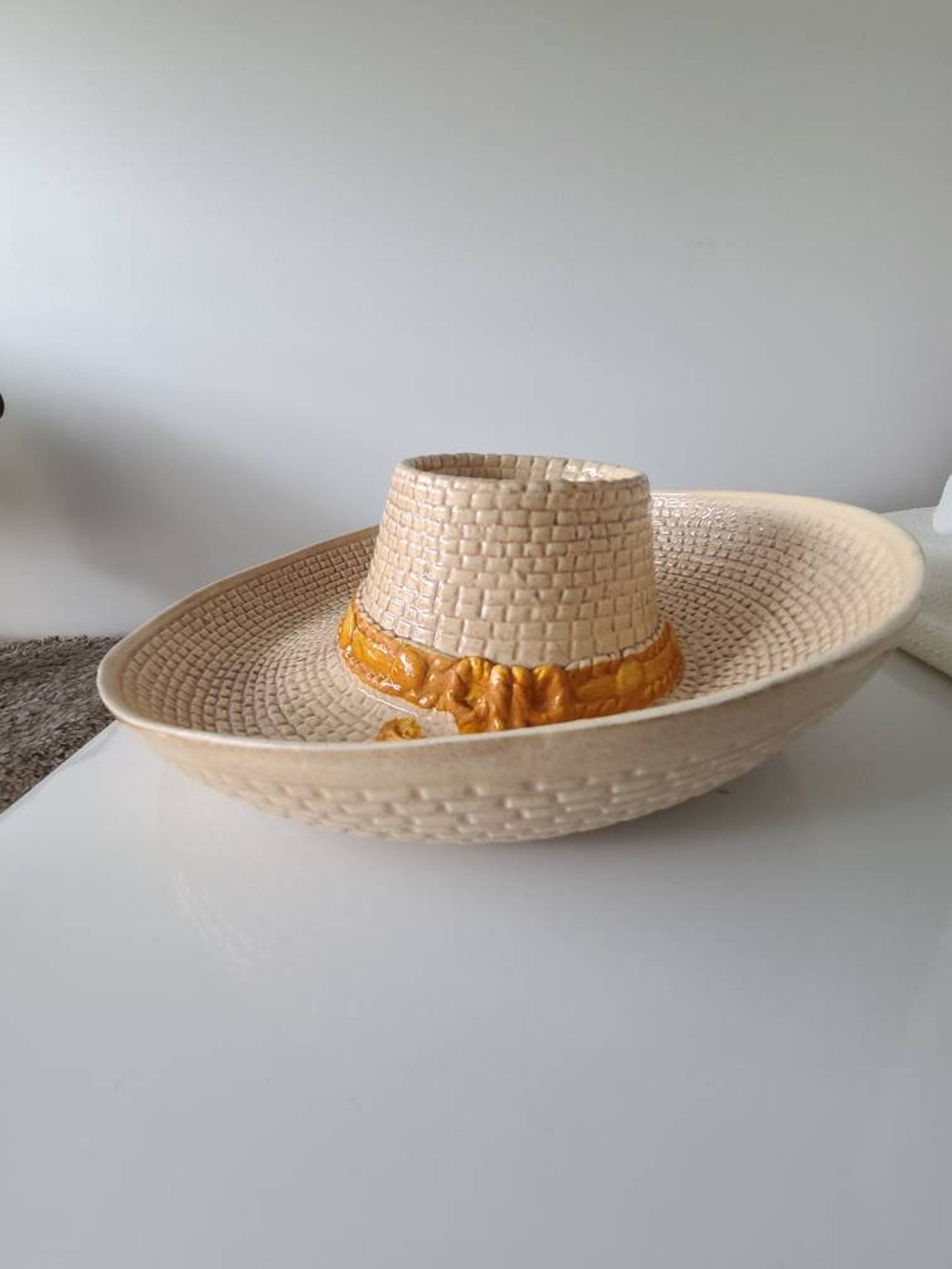 Ceramic Sombereo Chip and Dip Hat Etsy