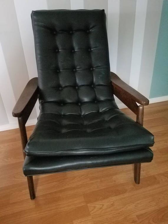 Mid Century Designer Milo Baughman Vinyl Lounge Chair And Image 0