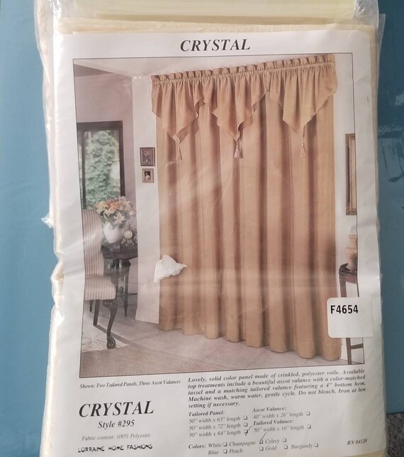 Sears Crinkled Polyester Voile Panel Etsy