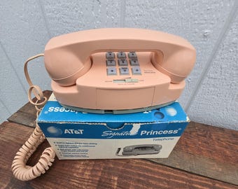 AT&T Princess Signature Push Button Phone - Peach
