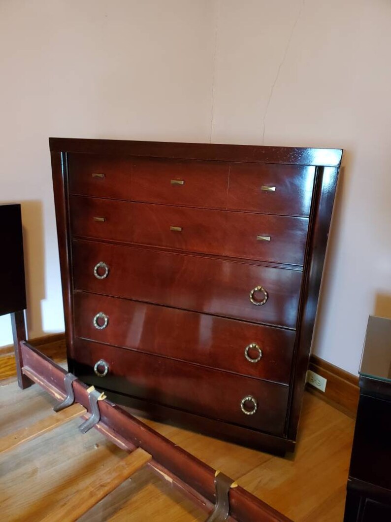 Dixie Mahogany Twin Bedroom Suite local Pickup Only Etsy