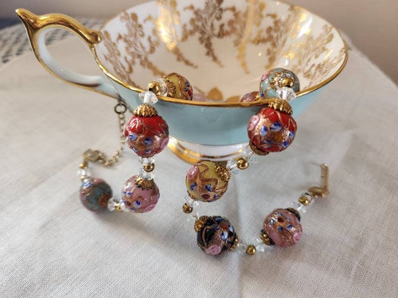 Murano Wedding Cake Choker Necklace