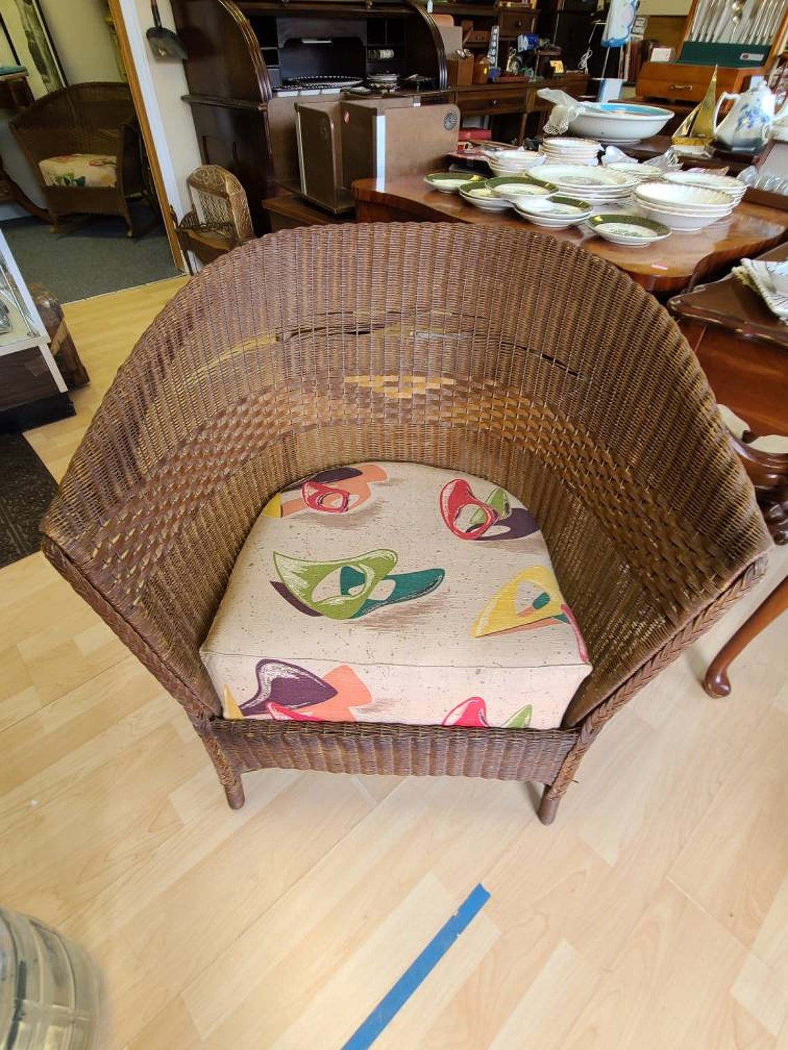 Vintage Lloyd Loom Chair With Cushion local Pick up Only Etsy