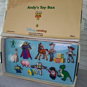 Disney Pins Andy&#39;s Toy Box Toy Story 2