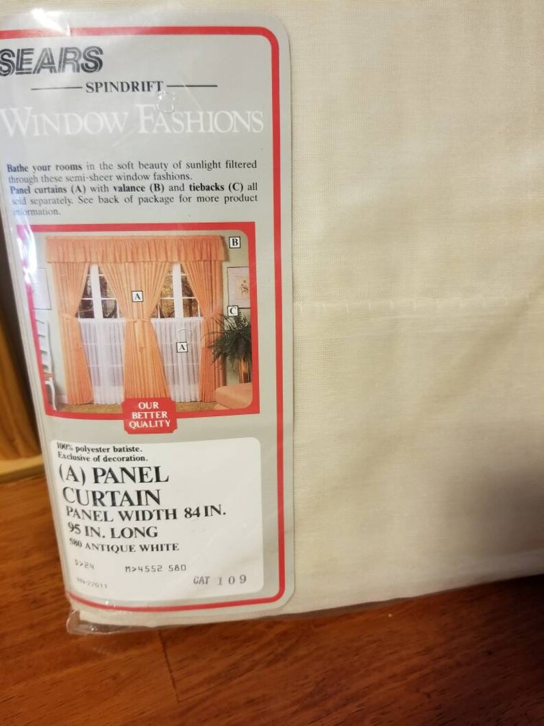 Vintage Sears Sheer Panel Etsy