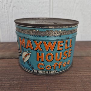 Vintage Maxwell House Coffee Tins - Etsy